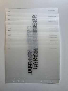 The Aesthetic Dollar A5 Frosted Plastic Monthly Dividers Set Of 12